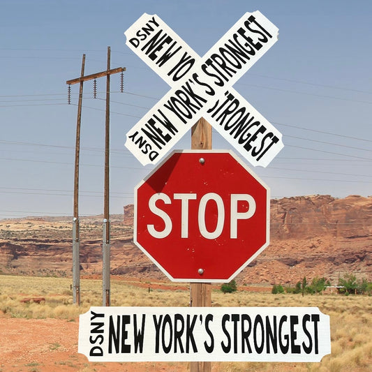 New York's Strongest Wooden Sign